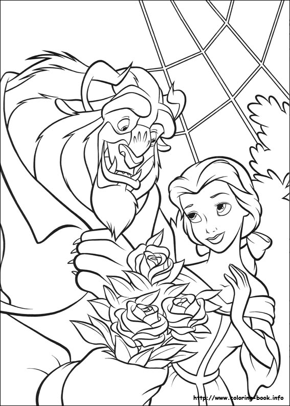 Beauty and the Beast coloring picture